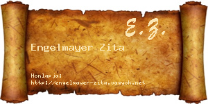 Engelmayer Zita névjegykártya