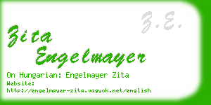 zita engelmayer business card